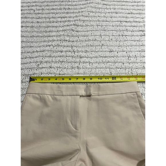 Ann Taylor Devin Tailored Ankle Dress Pants Womens Size 2 Petite 2P Tan Stretch - Picture 2 of 10